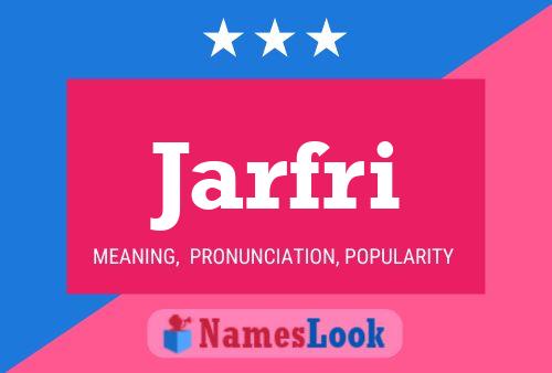 ملصق اسم Jarfri