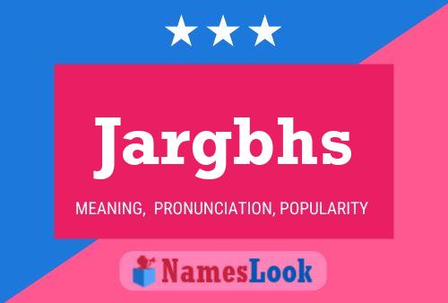 ملصق اسم Jargbhs