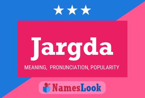 ملصق اسم Jargda