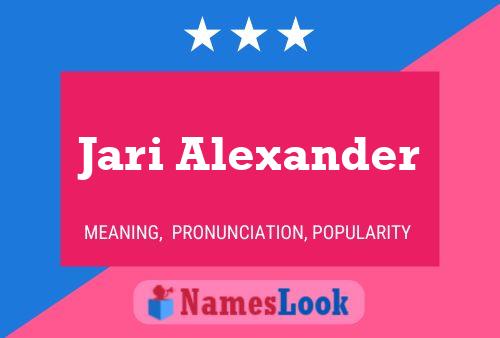 ملصق اسم Jari Alexander