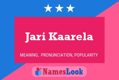 ملصق اسم Jari Kaarela