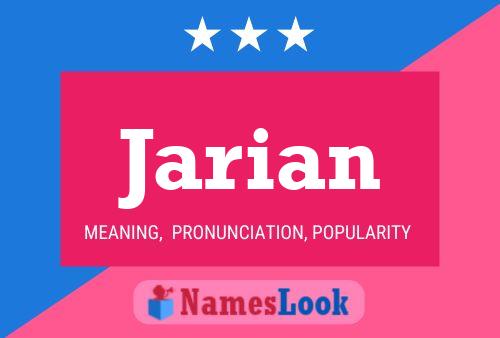 ملصق اسم Jarian