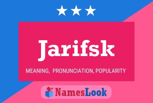 ملصق اسم Jarifsk