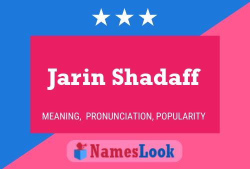 ملصق اسم Jarin Shadaff