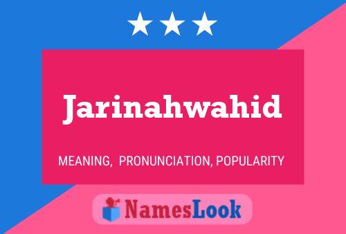 ملصق اسم Jarinahwahid