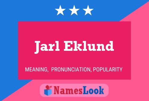 ملصق اسم Jarl Eklund