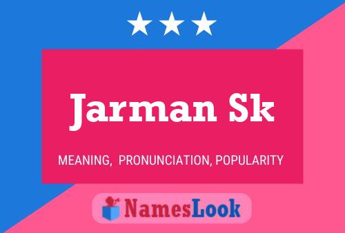 ملصق اسم Jarman Sk