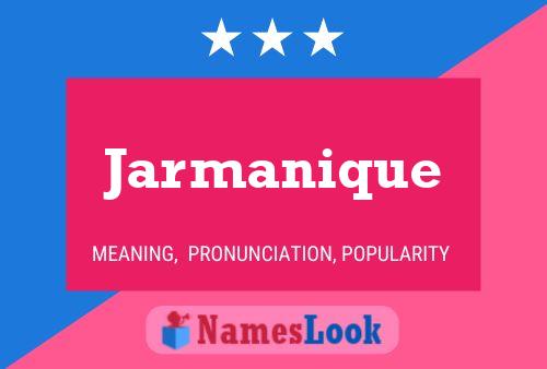 ملصق اسم Jarmanique