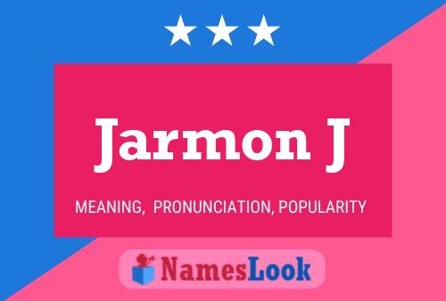 ملصق اسم Jarmon J