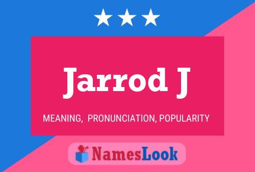 ملصق اسم Jarrod J