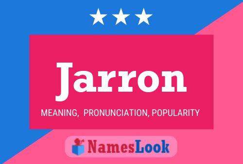 ملصق اسم Jarron