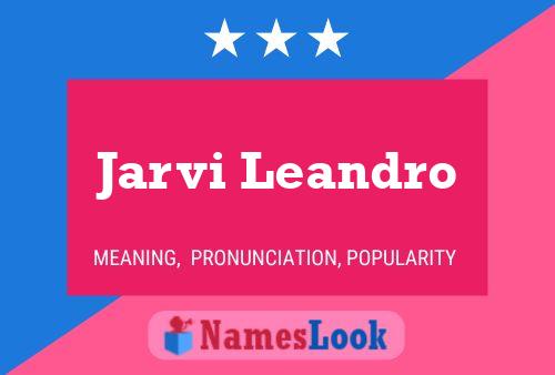 ملصق اسم Jarvi Leandro