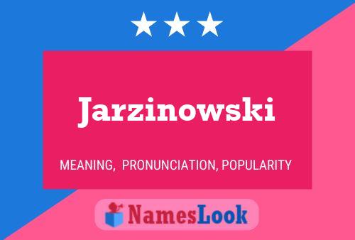 ملصق اسم Jarzinowski