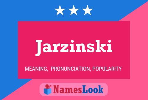 ملصق اسم Jarzinski