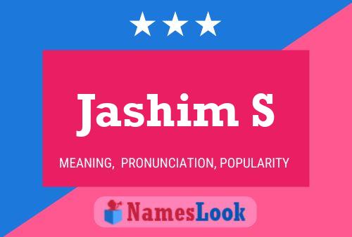 ملصق اسم Jashim S