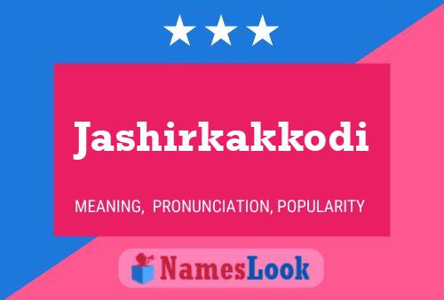 ملصق اسم Jashirkakkodi