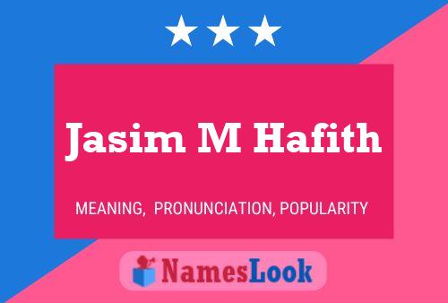 ملصق اسم Jasim M Hafith