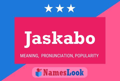 ملصق اسم Jaskabo