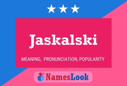 ملصق اسم Jaskalski