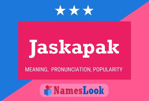 ملصق اسم Jaskapak