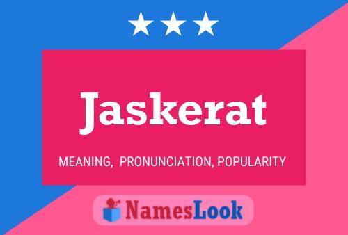 ملصق اسم Jaskerat