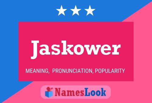 ملصق اسم Jaskower