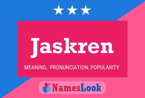 ملصق اسم Jaskren