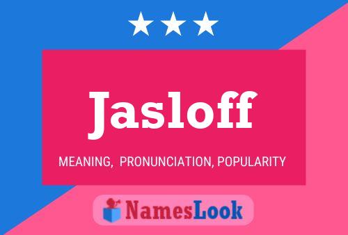 ملصق اسم Jasloff