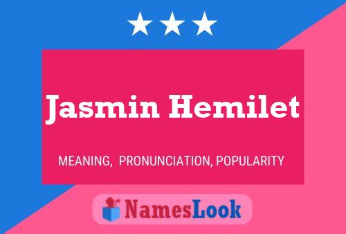 ملصق اسم Jasmin Hemilet