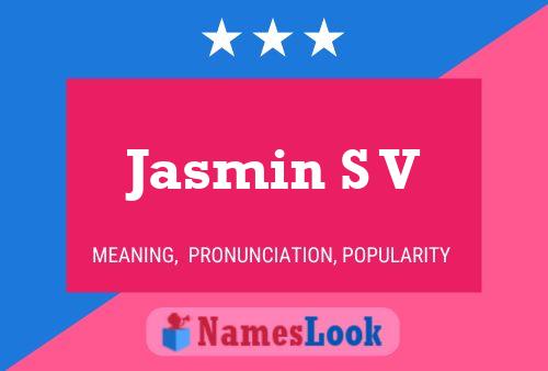 ملصق اسم Jasmin S V