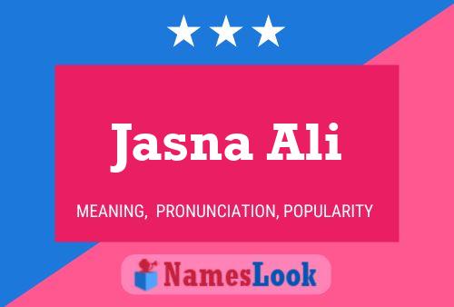 ملصق اسم Jasna Ali