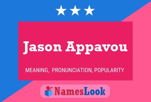 ملصق اسم Jason Appavou