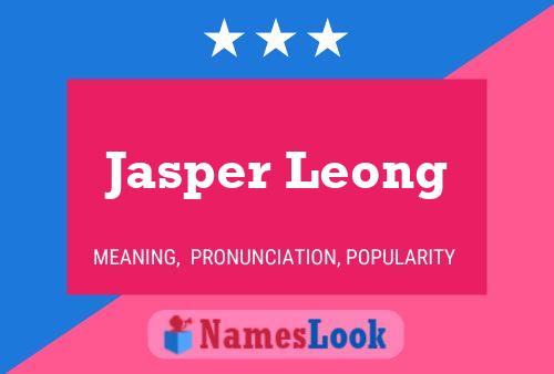 ملصق اسم Jasper Leong