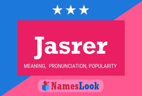 ملصق اسم Jasrer