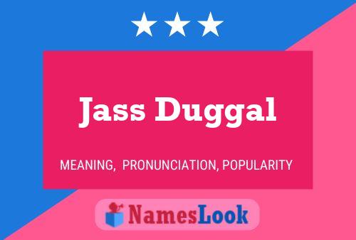 ملصق اسم Jass Duggal