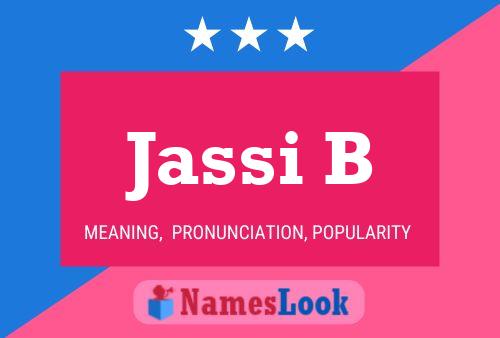 ملصق اسم Jassi B