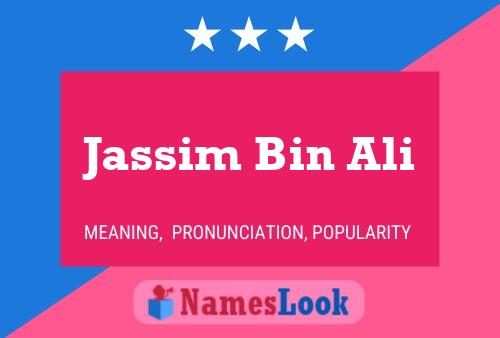 ملصق اسم Jassim Bin Ali