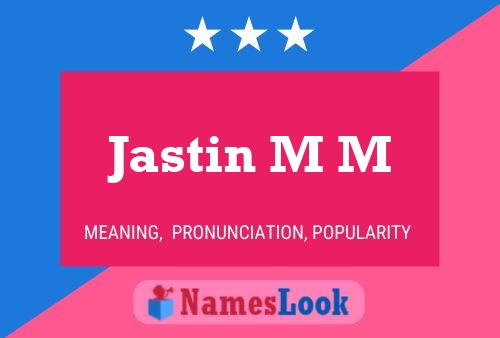 ملصق اسم Jastin M M