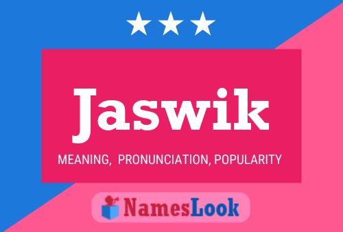 ملصق اسم Jaswik