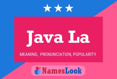 ملصق اسم Java La