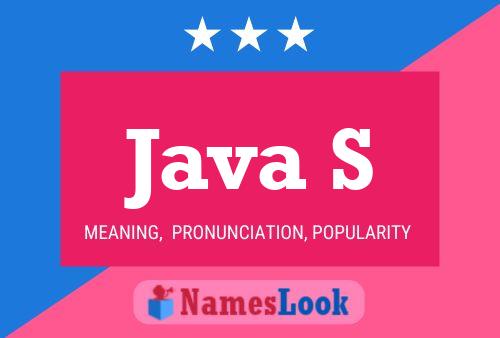 ملصق اسم Java S