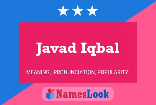 ملصق اسم Javad Iqbal