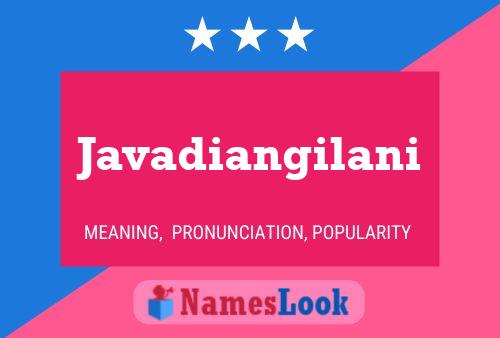 ملصق اسم Javadiangilani