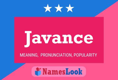 ملصق اسم Javance