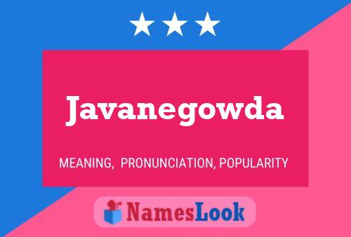 ملصق اسم Javanegowda