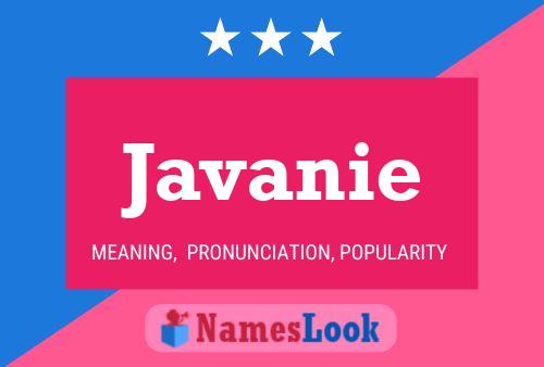 ملصق اسم Javanie