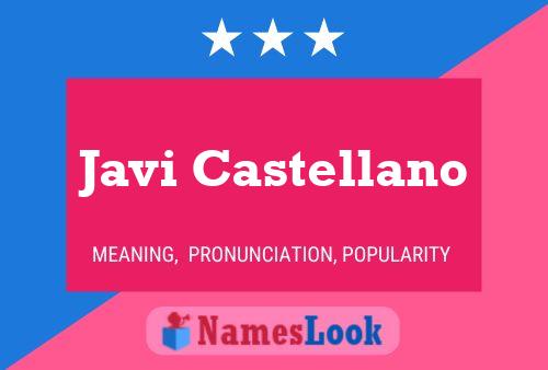 ملصق اسم Javi Castellano