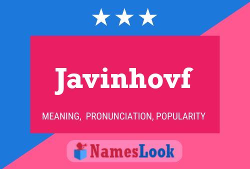 ملصق اسم Javinhovf