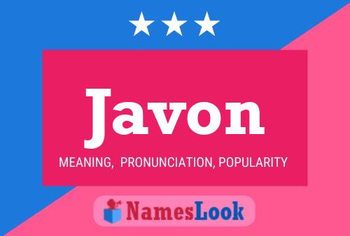 ملصق اسم Javon