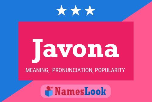 ملصق اسم Javona